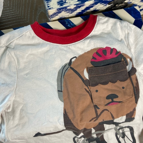 Toddler Boy Old Navy Bull With School Backpack & Bicycle Tee - Picture 4 of 6